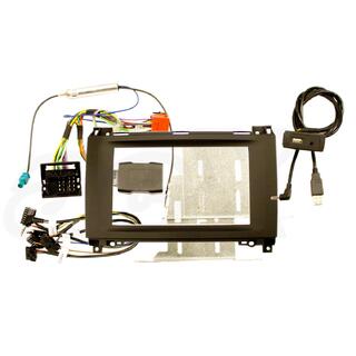 Komplett monteringskit Vito W447 2-DIN Vito W447 2015 --> m/Quadlock og USB