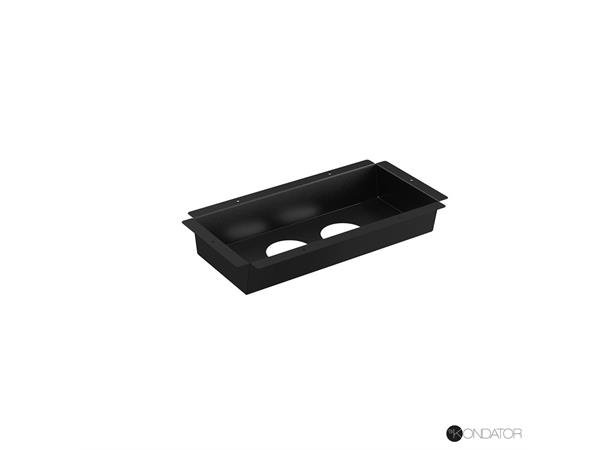 Kondator Powerdot - Bordbrønn 2 x PD Ø80 Powerdot underdel bord med 2 uttak