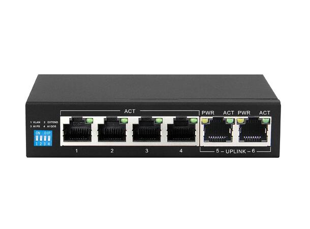 LinkIT 8-ports PoE++ Switch 8 x gigabit, 2 x 10/100/1000 RJ45 uplink