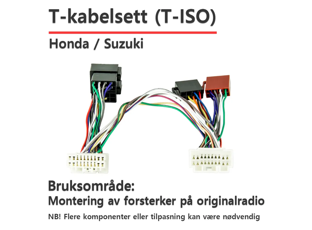 Match PP-AC24 T-ISO kabelsett for Honda / Suzuki