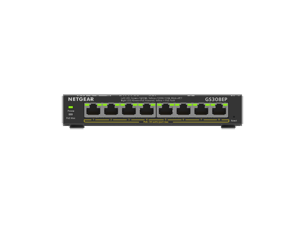 Netgear Ethernet Plus 8 porter 8x Port | 1Gbit/s | 62W PoE | Managed