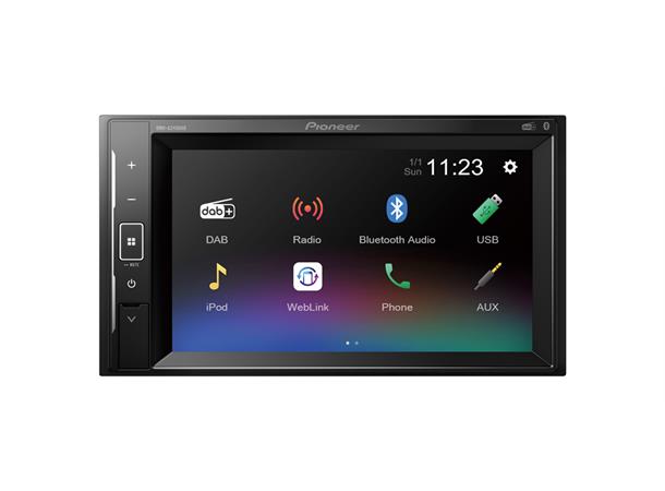 PIONEER DMH-A240DAB 2 DIN resistiv touch DAB BT USB