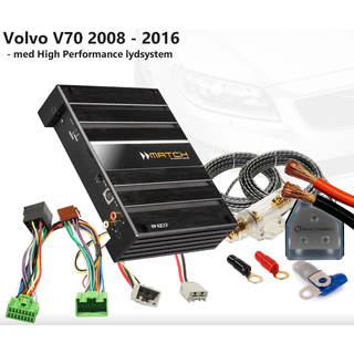 PnP Lydoppgradering Volvo V70 2008-2016 Forsterkeroppgradering  med org. spiller