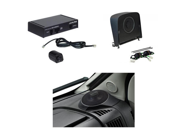 PnP Lydpakke Fiat Ducato 3 V 8/9 Lydoppgradering høyttalere sub m/amp