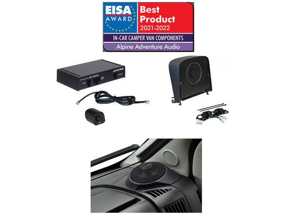 PnP Lydpakke Fiat Ducato 3 V 8/9 Lydoppgradering høyttalere sub m/amp