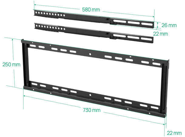 Yealink Veggfeste MD-WallMount Veggfeste til  MeetingDisplay 65/75/86