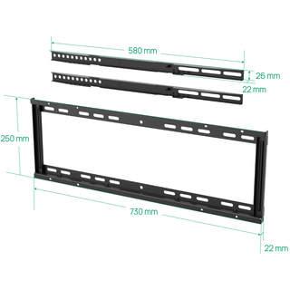 Yealink Veggfeste MD-WallMount Veggfeste til  MeetingDisplay 65/75/86