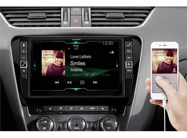 Alpine i902D-OC3 - Multimediaenhet Skoda Octavia 3 9"skjerm, CarPlay/Android Auto