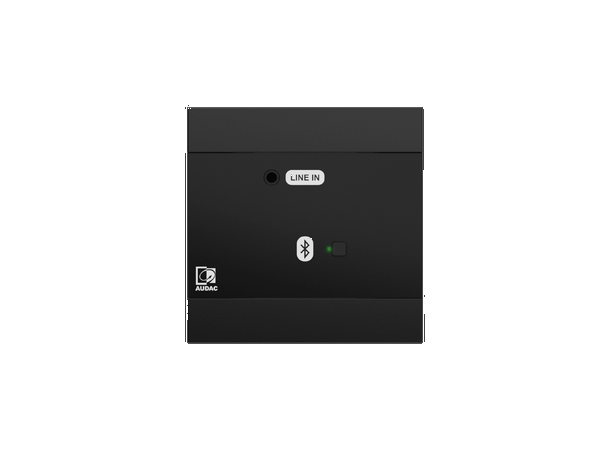 AudacNWP300/B Dante input Dante™/AES67, BT + 3.5 mm jack, sort