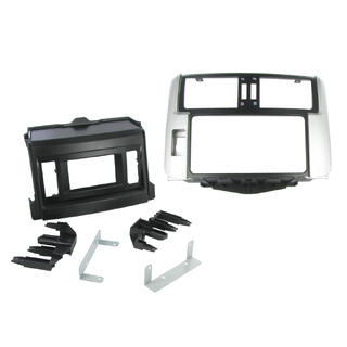CONNECTS2 Premium monteringsramme 2-DIN Land Cruiser 150 (2009 - 2013) Sølv