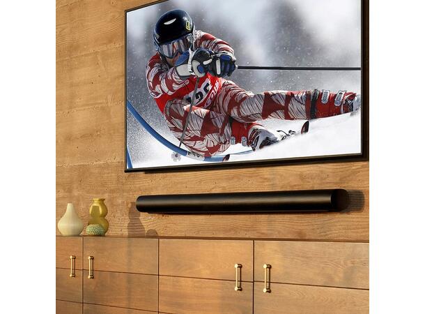 SONOS ARC + ULTRA veggfeste i sort Monter lydplanken flatt på vegg