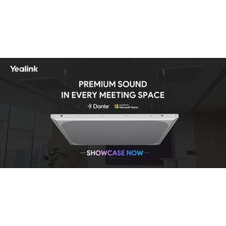 Yealink SkySound CM50 Dante takmikrofon Takmikrofon AI PoE+ Ø223mm Flush mount.