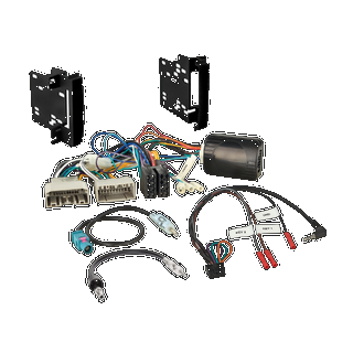 2DIN KIT til Jeep/Chrysler/Dodge Radioramme + rattkontroll adapter