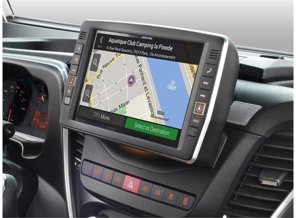 Alpine X903D-ID Premium navi Iveco Daily 9" skjerm Apple CarPlay Android Auto