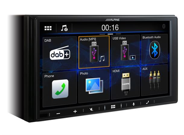 Alpine iLX-W690D DAB+  mediaspiller 7" skjerm DAB CarPlay Android Auto BT