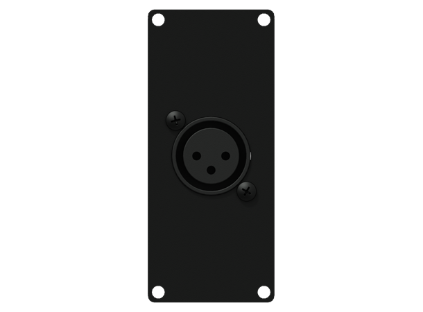 Caymon Casy 1 space XLR female to 3-pin Plass til 2 CASY enheter 60mm dyp