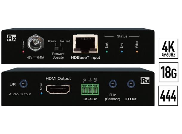 Key Digital KD-X40MRx 4K/18G HDBaseT Rx HDMI over CAT 4K/40m 1080/70m