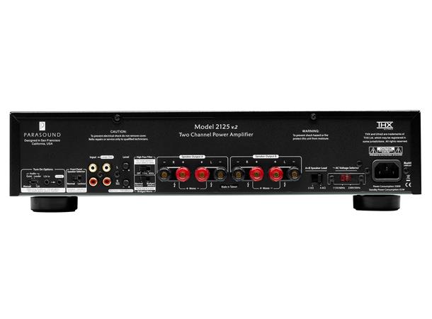 Parasound NewClassic 2125v.2 Amp Kraftig effektforsterker 2x150W