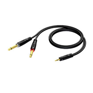 Procab CLA713 3,5 mm - 2 x Jack Mono 3.0 HQ 3,5mm minjack stereo - 2 x Jack, 3m