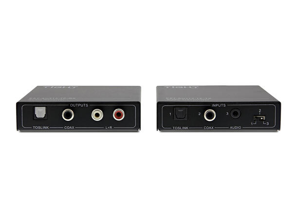 AUDIO EXTENDER KIT ANALOG & DIGITAL Lyd over datakabel analog og digital lyd