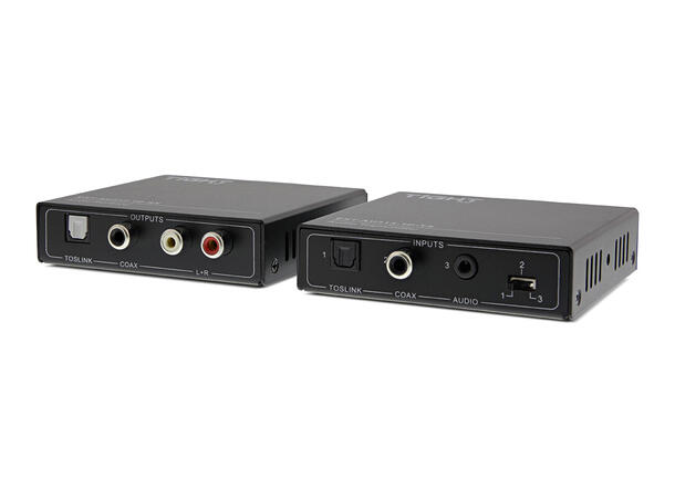 AUDIO EXTENDER KIT ANALOG & DIGITAL Lyd over datakabel analog og digital lyd