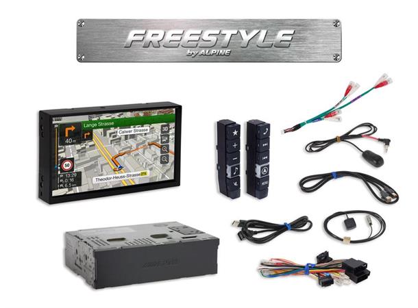 Alpine X701D-F - Freestyle bilradio 7" touch, 4x50W, DAB+, Navi, USB mm