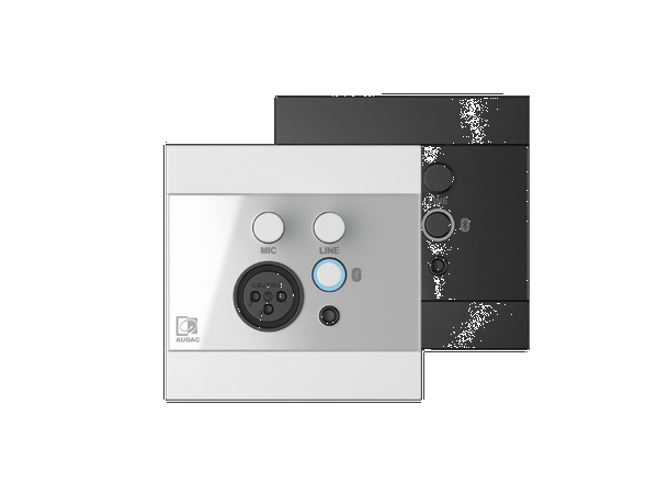 Audac WP225 hvitt multi input panel BT, linje og mic
