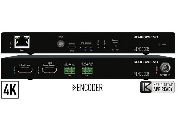 Key Digital KD-IP822ENC, 4K AVoIP 4K Enterprise AV over IP Encoder