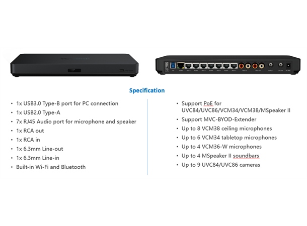Yealink MVC S90-C5 No Audio - grunnpakke Teams System for ProAV rooms
