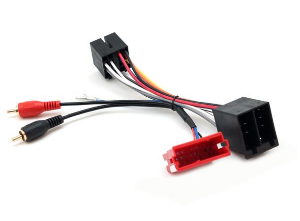 CONNECTS2 aktivt ISO-adapter Audi m/mini-ISO og halv aktivt system