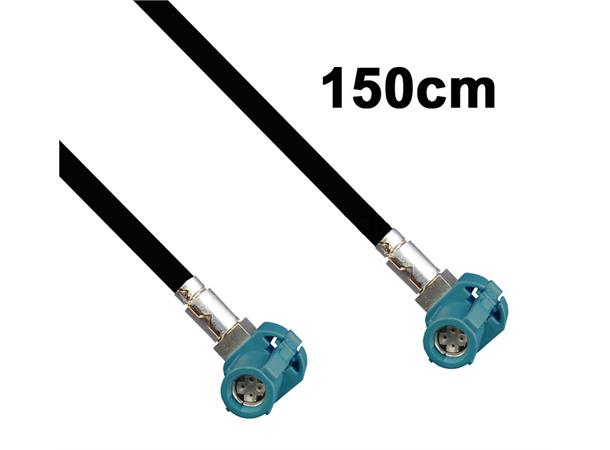 CAS HSD Videokabel Hunn høyrevinklet/Hunn høyrevinklet 1,5m