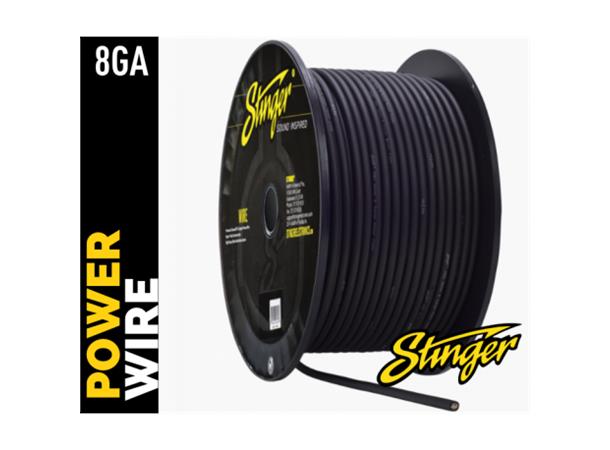 Stinger strømkabel 10mm² SPW18TB Oksygenfri kobber- sort  pris pr. meter