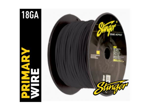 Stinger - SPW318BK strømkabel 0,75mm² Sort pris pr meter