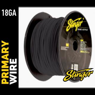 Stinger - SPW318BK strømkabel 0,75mm² Sort pris pr meter