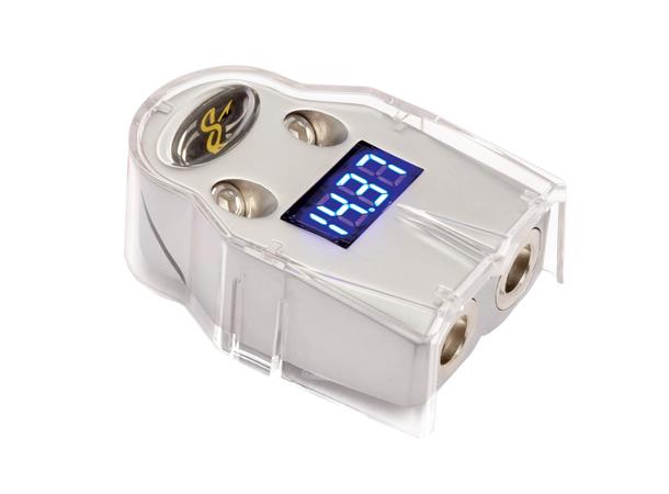 Stinger - SHT301 batteriterminal m/disp Blå LED voltmeter