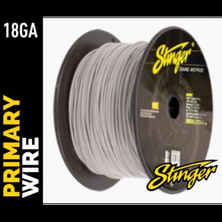 Stinger - SPW318WH strømkabel 0,75mm² Hvit, 152m (rull)