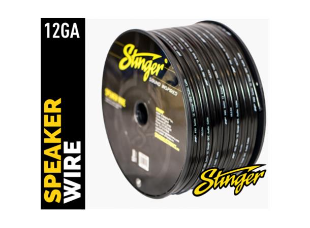 Stinger høyttalerkabel 4mm² SPW512BK 14ga. sort pris pr meter