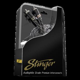 Stinger - SI9217 signalkabel 5m Ultra OFC, Rhodium platert RCA ender