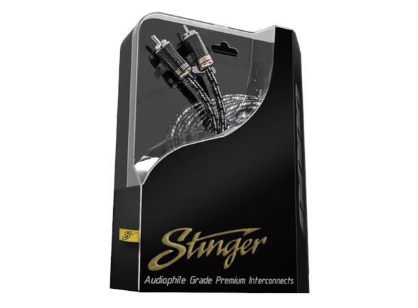 Stinger - SI9217 signalkabel 5m Ultra OFC, Rhodium platert RCA ender