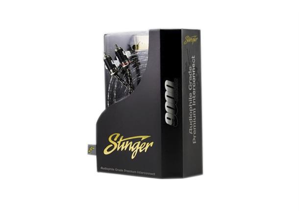 Stinger - SI9217 signalkabel 5m Ultra OFC, Rhodium platert RCA ender