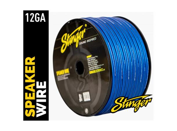 Stinger - SHW512B høyttalerkabel 4mm² Blå pris pr meter