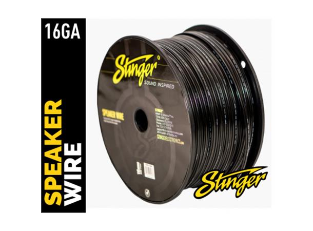 Stinger høyttalerkabel 1,5mm² SPW516BK 16ga. sort - pris pr meter