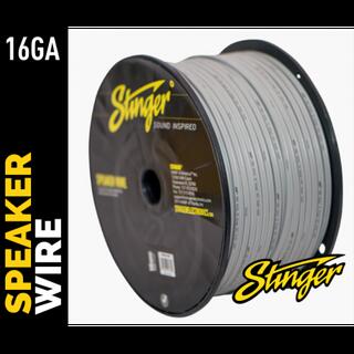 Stinger høyttalerkabel 1,5mm² SPW516GY 14ga. grå pris pr meter