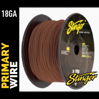 Stinger - SPW318BR strømkabel 0,75mm² Brun, 152m (rull)