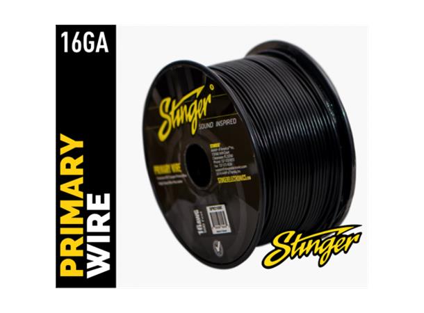 Stinger - SPW316BK strømkabel 1,5mm sort pris pr meter