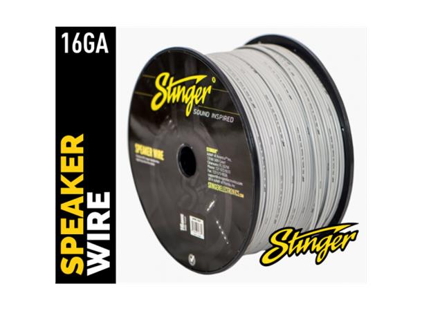 Stinger høyttalerkabel 1,5mm² SPW516WH 16ga. hvit - pris pr meter