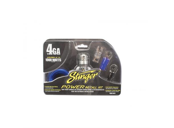 Stinger sikringkit 100A 25mm² SK141 4ga. sikring,holder,remote og kabelsko