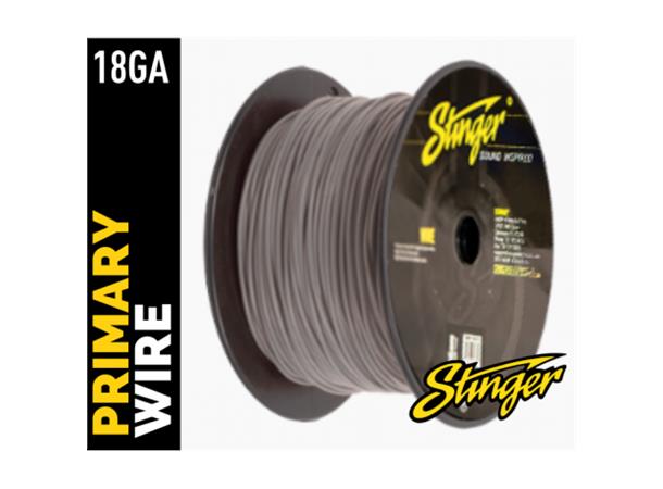 Stinger - SPW318GY strømkabel 0,75mm² Grå pris pr meter