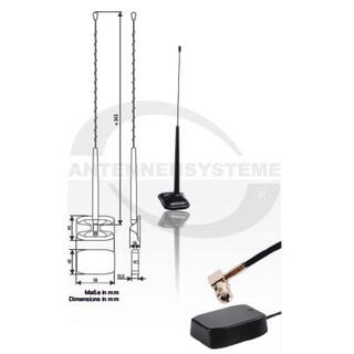 ANTENNENSYSTEME DAB-antenne - SMB Aktiv vindusantenne med utvendig pisk