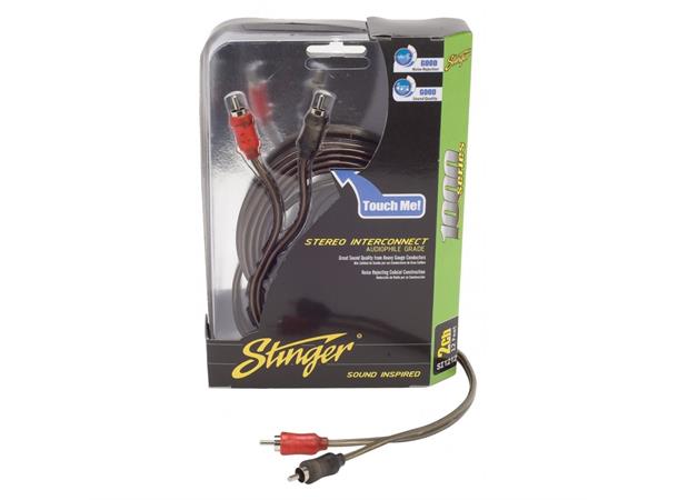 Stinger - SI1212 signalkabel 3,5m,  2 kanaler RCA